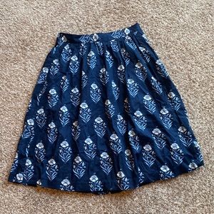 Loft Outlet Floral Midi Skirt